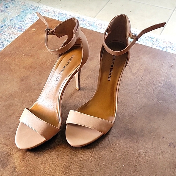 Lucky Brand Shoes - Lucky Brand Juliett Ankle Strap Leather Heel
